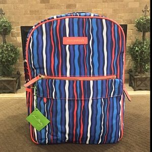 NWT! Authentic Vera Bradley Polly Preppy Backpack